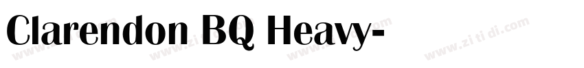 Clarendon BQ Heavy字体转换